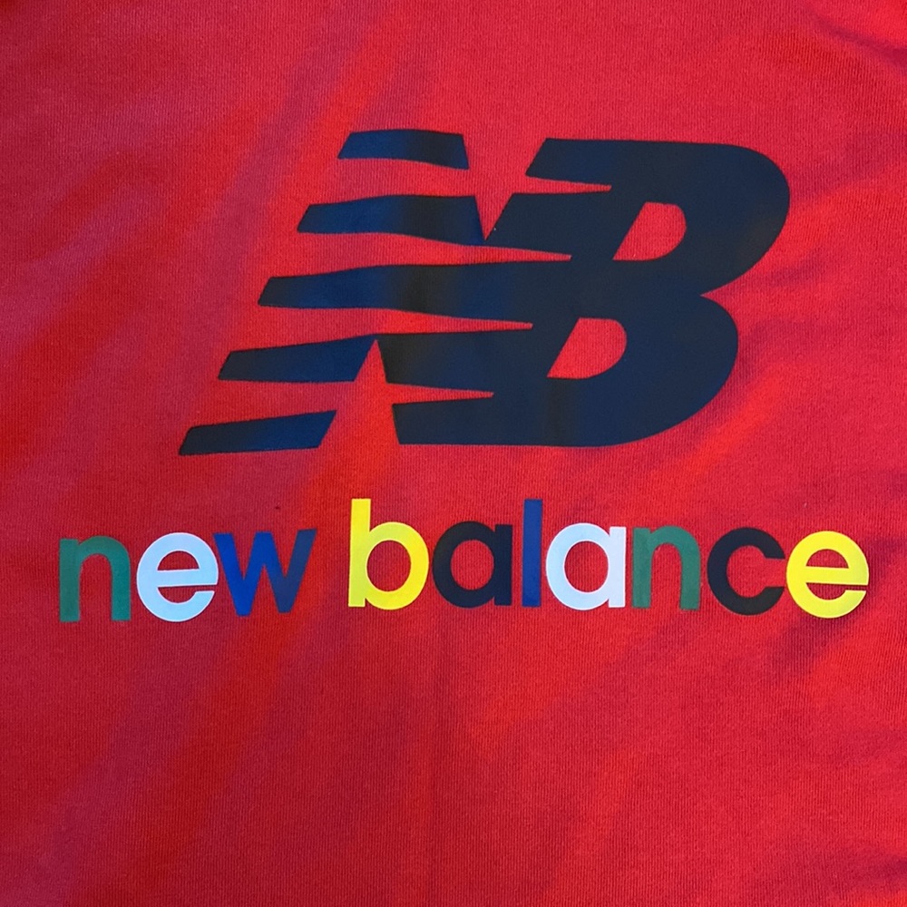 New Balance Essentials Colorful Hoodie NWT - Picture 7 of 8